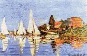 Claude Monet Regatta at Argenteuil France oil painting reproduction